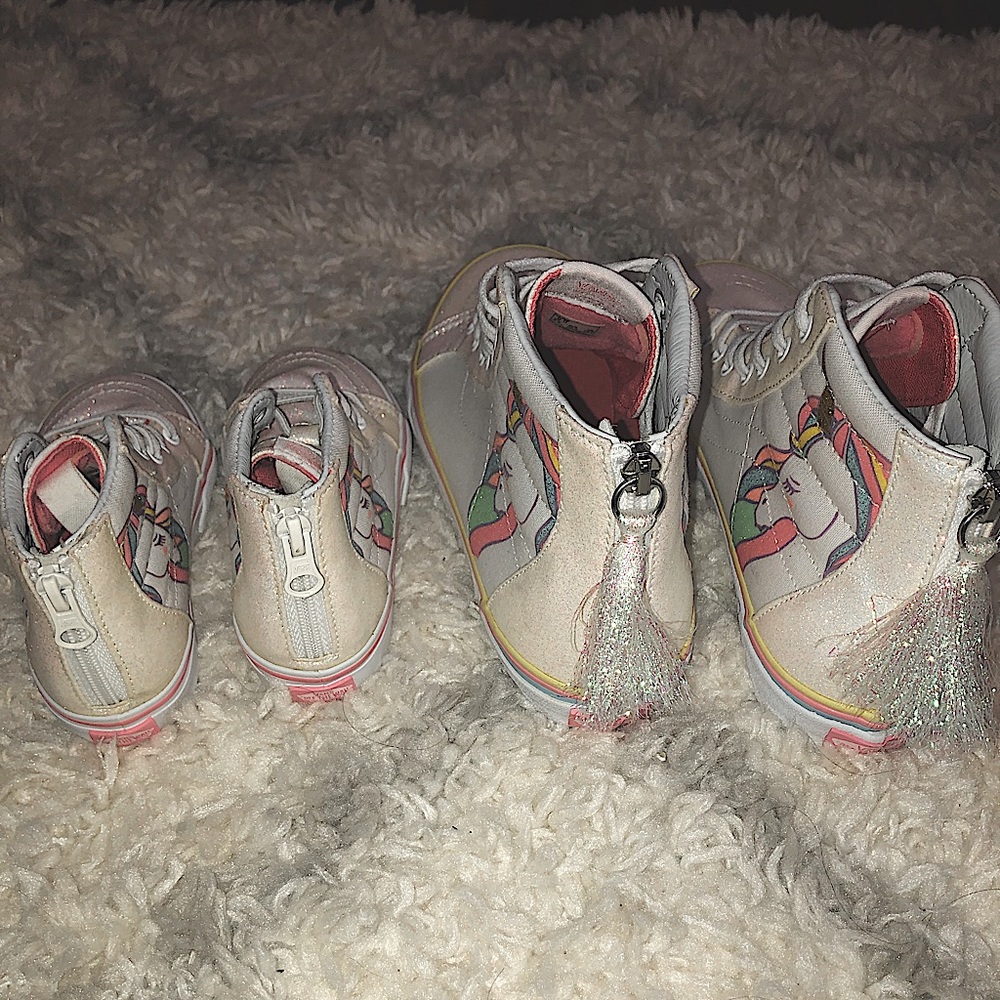 NWOT Mom&daughter matching vans🦄🌈 - Picture 4 of 5